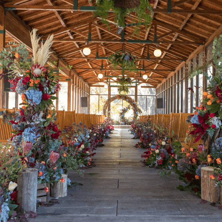 VNV Events-Modern industrial wedding venue in Miami with exposed brick walls and Edison bulb lights