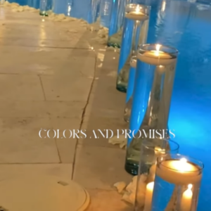 Elegant Candle Set – Glass Cylinder Vases with Candles