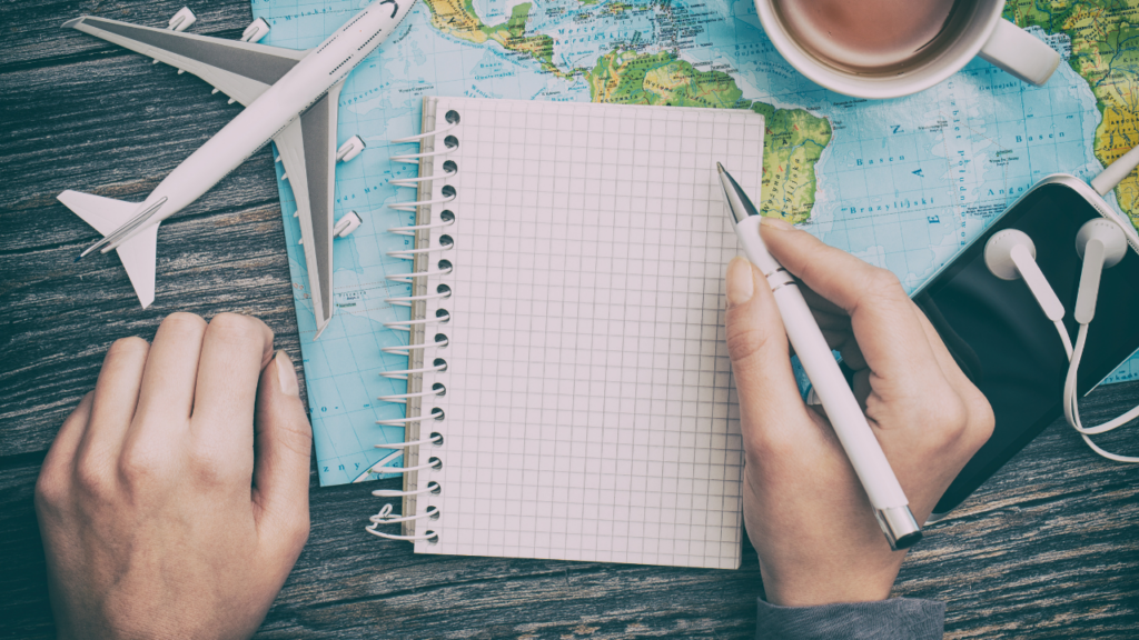 vnv events: Business Travel Plan on World Map