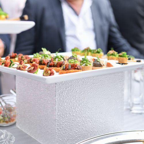 Catering for events, banquet decorated table, table setting decoration